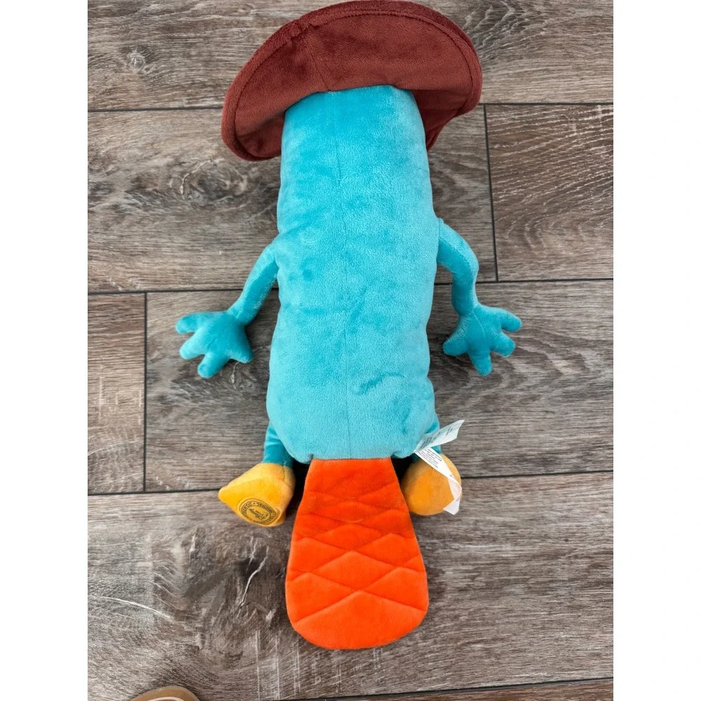 Disney Store Perry the Platypus Agent‎ P Plush Phineas and Ferb 21 Inch Teal